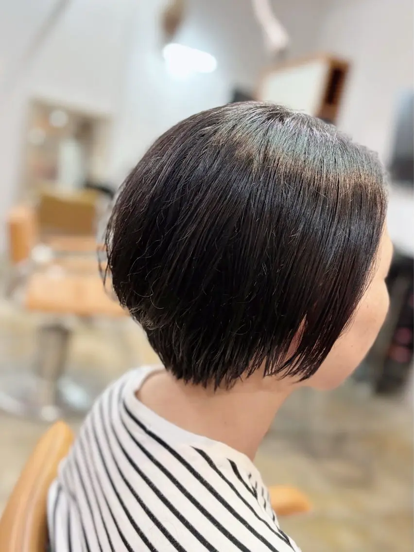 ショート ショートボブ ボブ ショートヘア 寺尾 加奈子のヘアスタイル