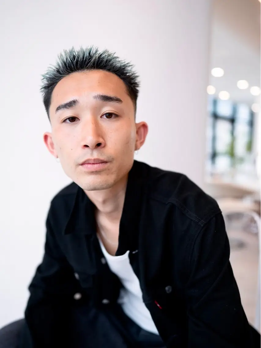 ショート カラー メンズ フェードカット メンズパーマ スキンフェード 刈り上げ カット ヘアカラー トリートメント 💈圧倒的メンズ特化 DAITO💈のヘアスタイル