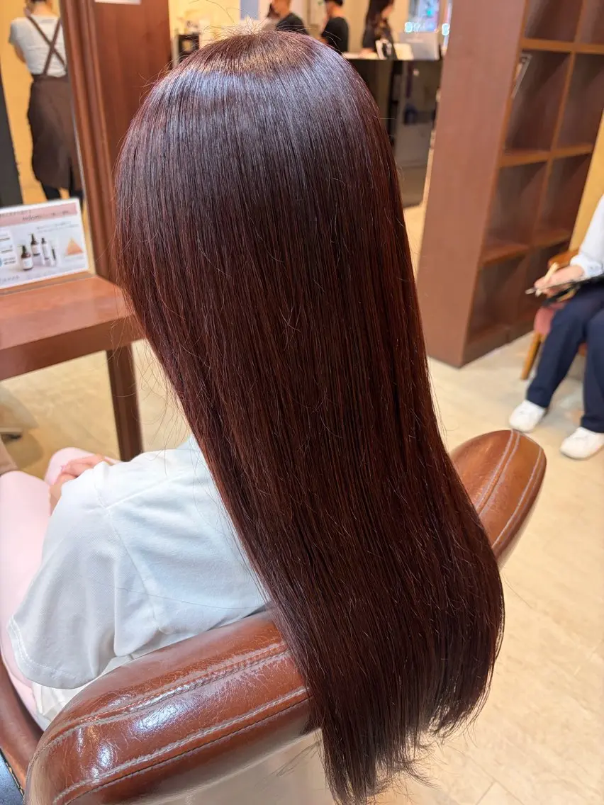ロング カラー ヘアカラー 西村 瑠菜のヘアスタイル