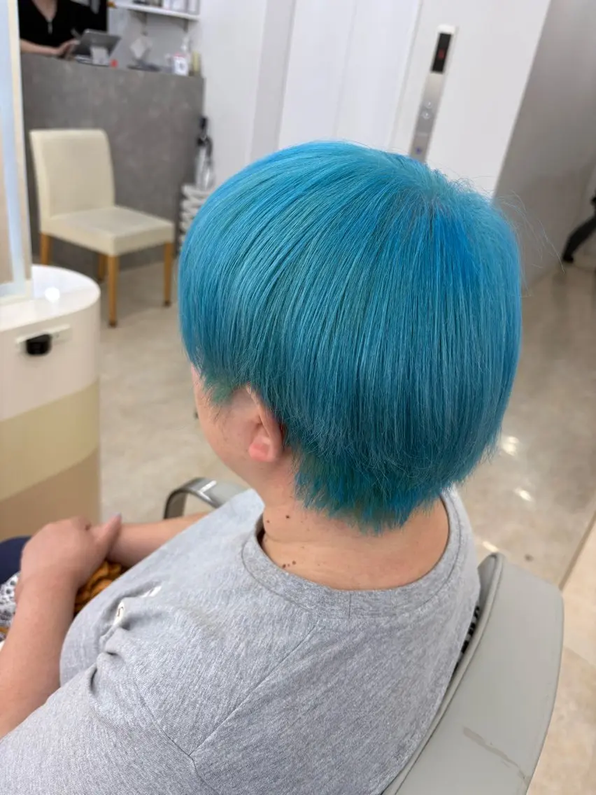 ショート カラー ヘアカラー ✨️ 藤田    輝 ✨️カラーモデル募集のヘアスタイル