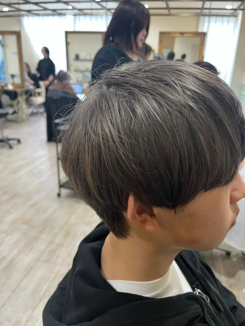 カラー メンズ メンズブリーチ ブリーチ ヘアカラー トリートメント 美髪縮毛矯正/ 極髪質改善/ヨウスケのヘアスタイル