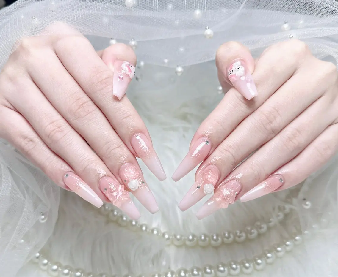 ネイル アートネイル オーロラネイル ブラウン ジェルネイル グラデーション ハンドネイル Nova Nailのネイルデザイン