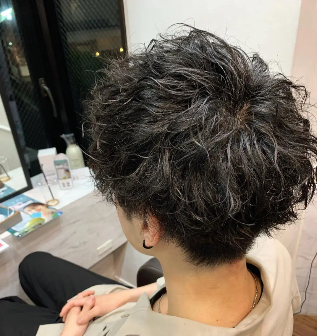 ショート カラー パーマ ヘアアレンジ メンズ キッズ beauty: beast 中目黒店のヘアスタイル