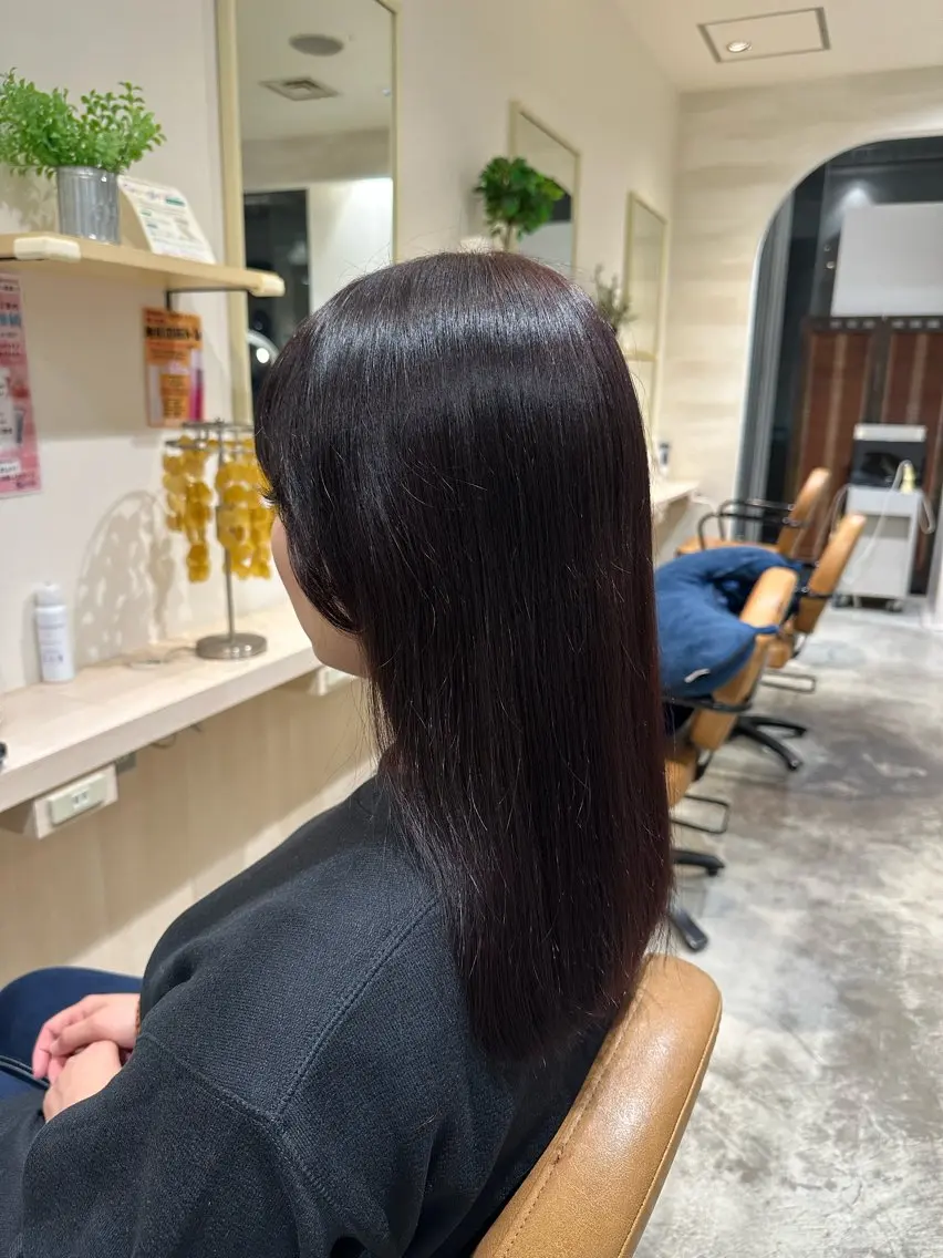カット＋《ワンカラー・白髪染めのみ》カラー＋トリートメントモデルの写真