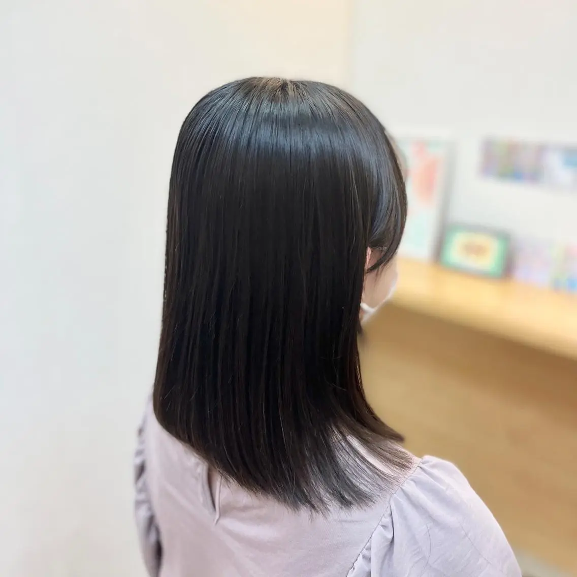ミディアム 外ハネヘア 冨田 豊のヘアスタイル