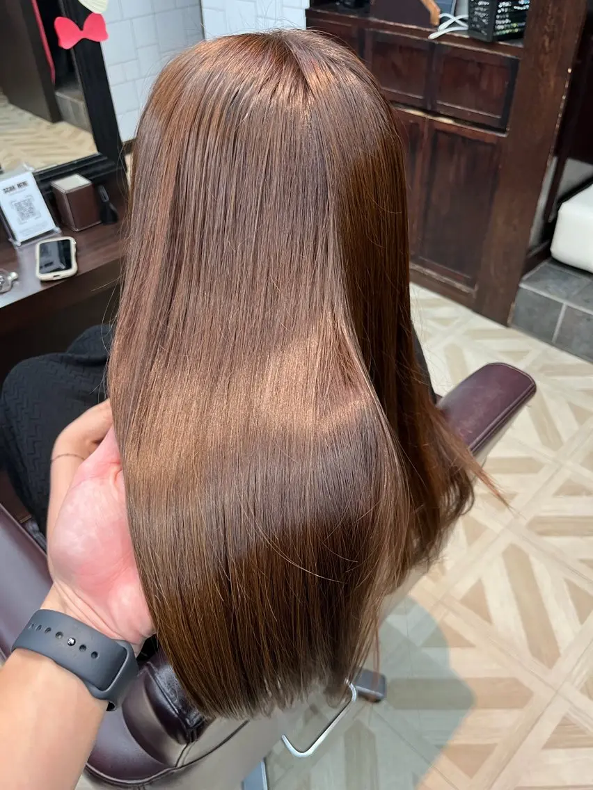 ロング 田中 望夢のヘアスタイル