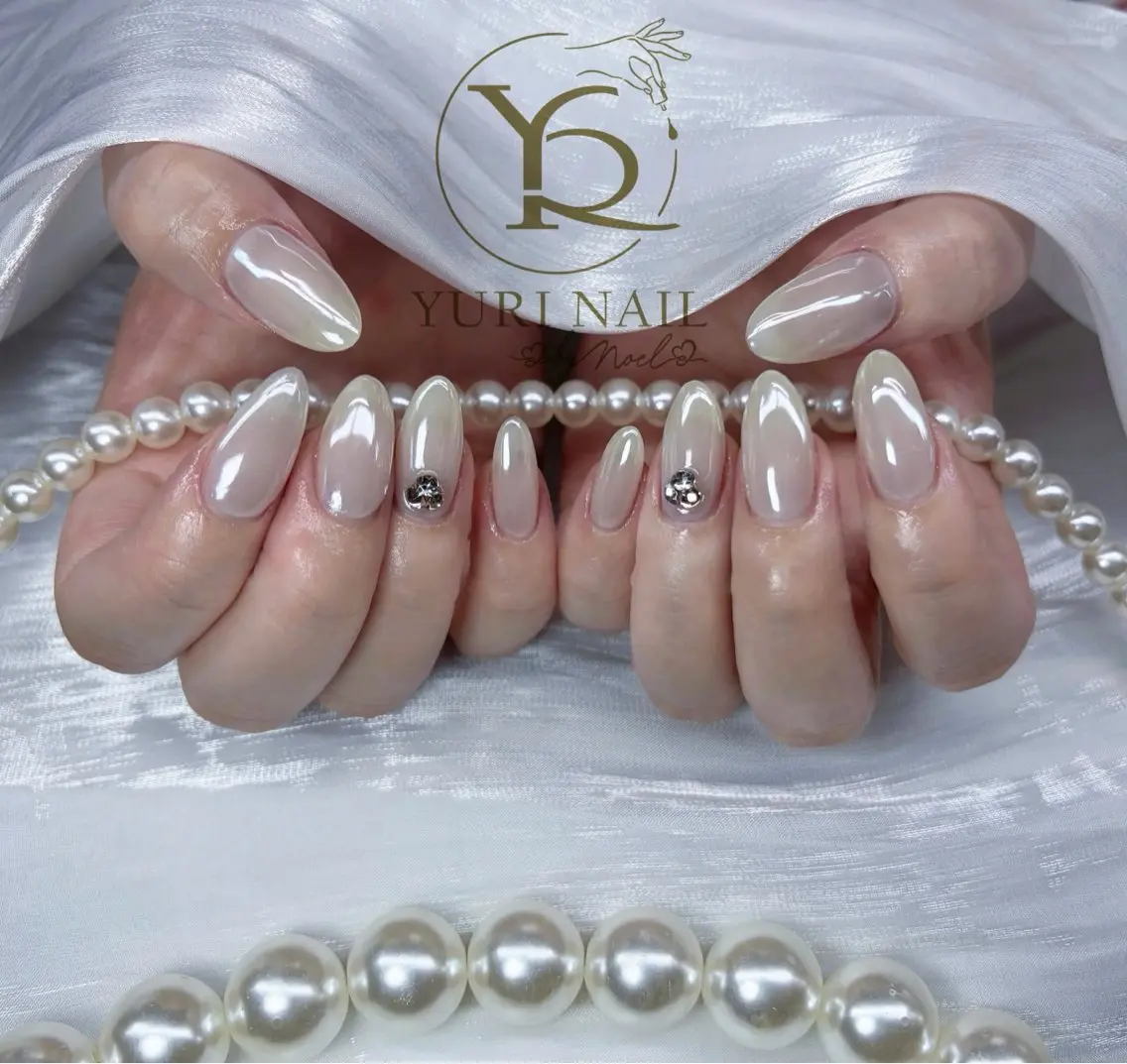 ネイル チークネイル フットネイル フレンチネイル グラデーション キラキラネイル ハンドネイル フットネイル ハンドケア YURI Nail Funabashiのネイルデザイン