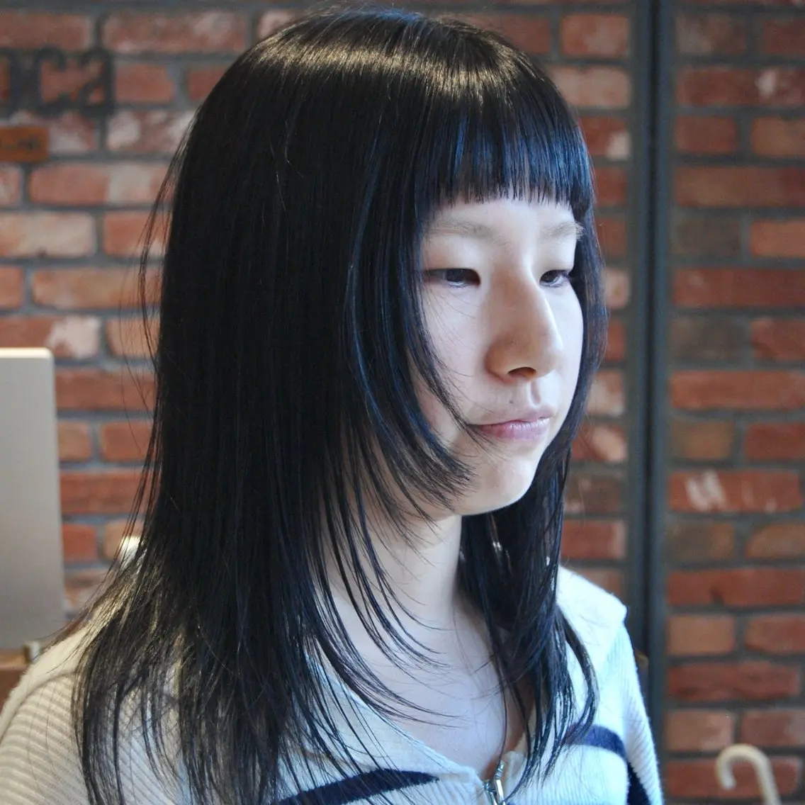 ロング カラー パーマ カット "ラフな雰囲気"🍃 パーマ🌀かんたまるのヘアスタイル