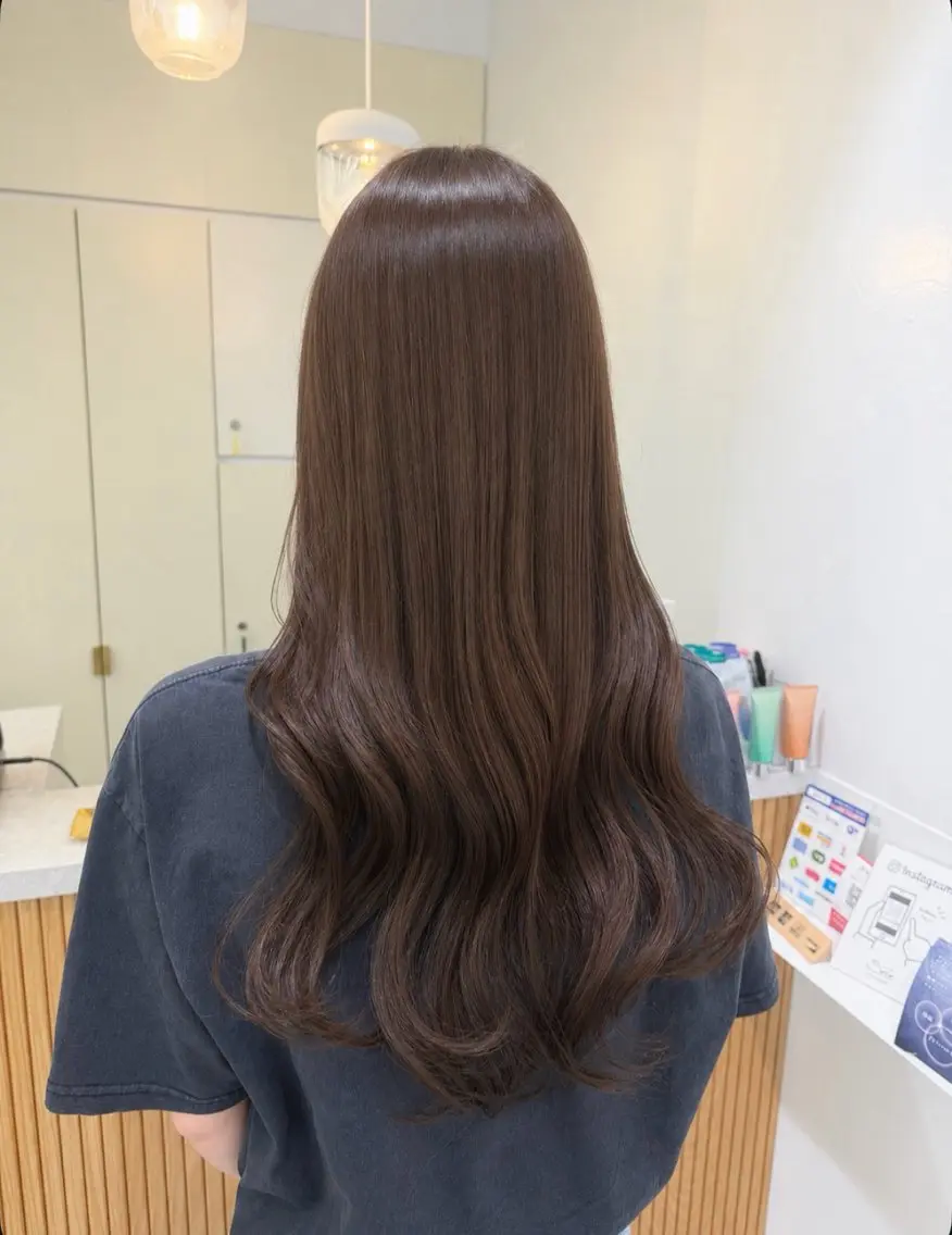 ロング カラー パーマ ヘアアレンジ メンズ カット ヘアカラー トリートメント 透明感カラー/ 新潟万代/池野里衣のヘアスタイル