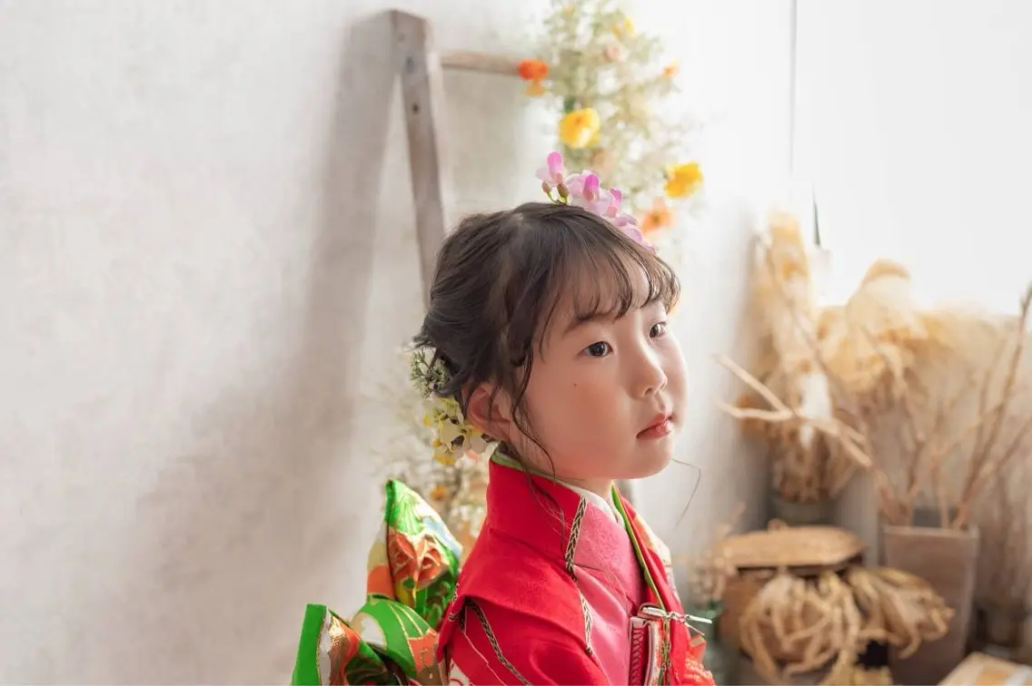 七五三7歳女の子着付け+ヘアセットの写真