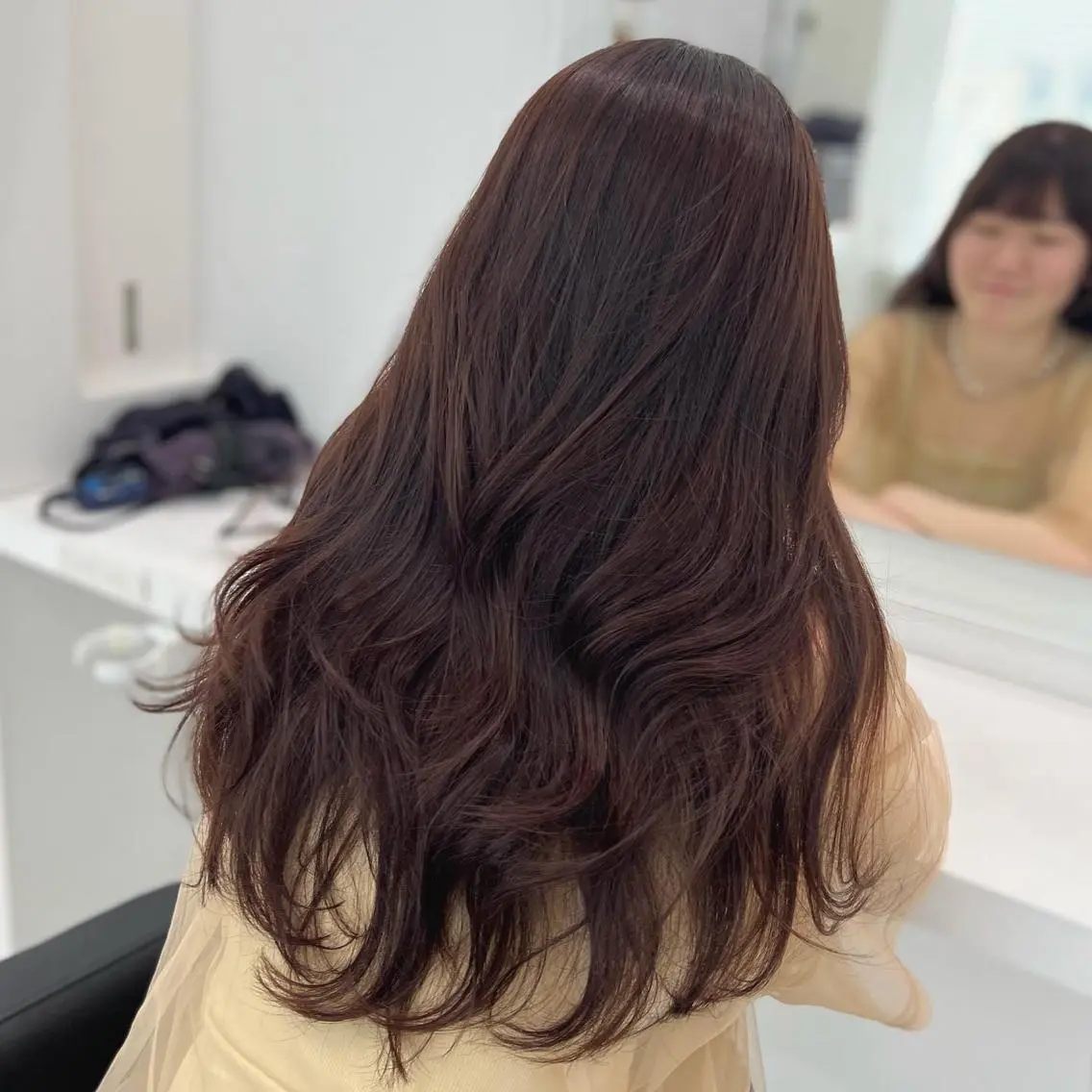 ロング カット ヘアカラー トリートメント ヘアセット ケアブリーチ/まつパ マツエク/sEnAのヘアスタイル