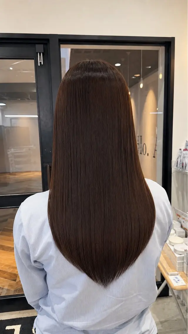 カラー ヘアカラー 大角 心愛のヘアスタイル