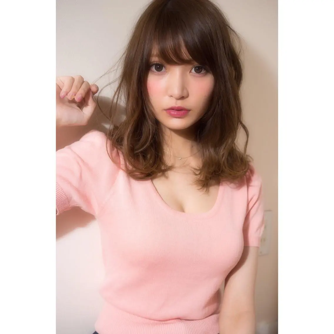 セミロング セミロングパーマ 黒崎 伸治のヘアスタイル