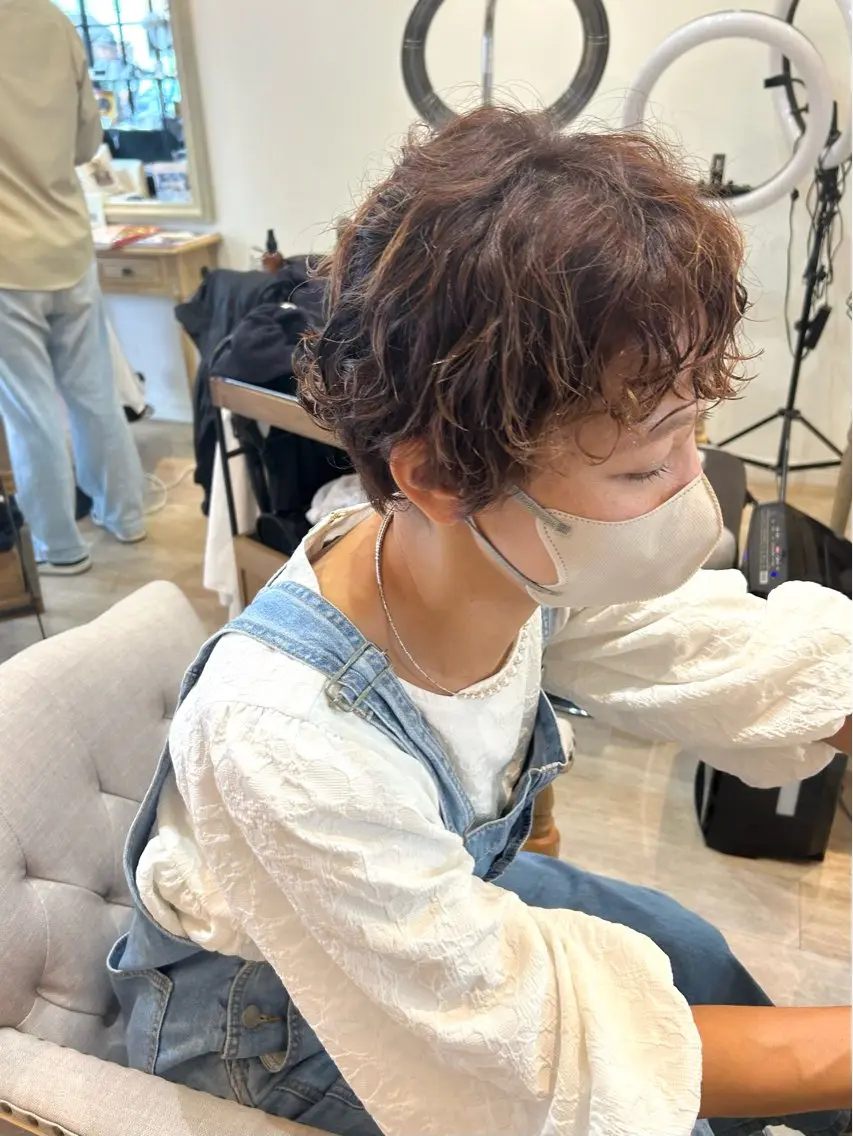 ショート パーマ サイトウ ミキのヘアスタイル