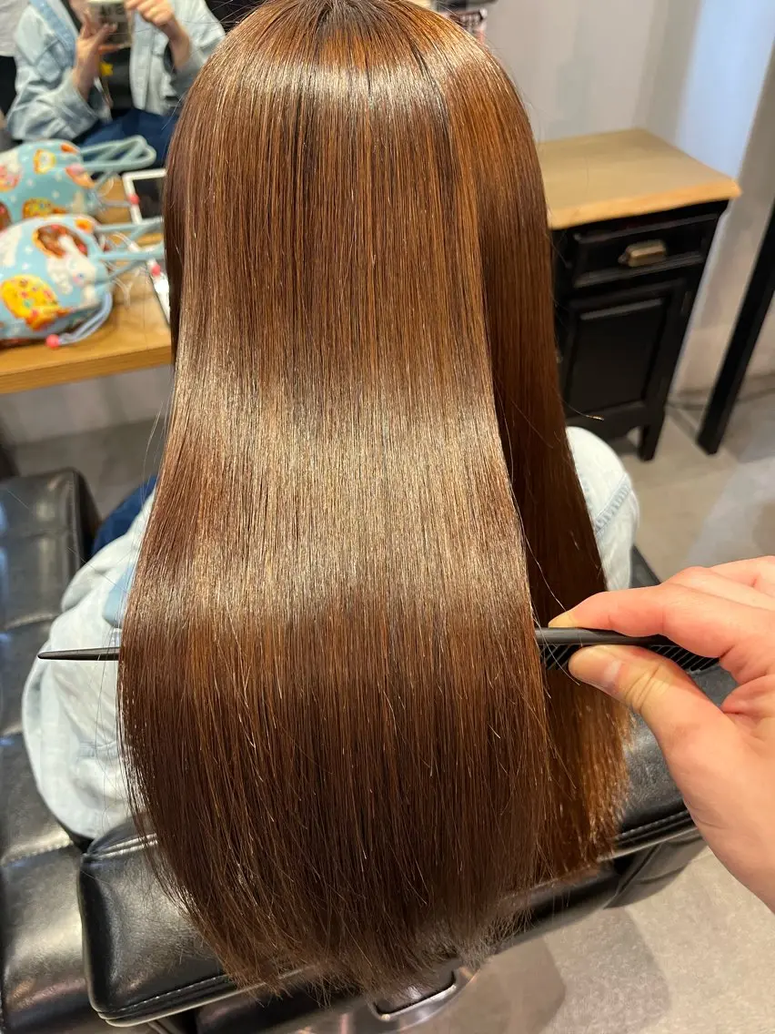 ロング 髪質改善 縮毛矯正 トリートメント 酸熱トリートメント ヘアカラー トリートメント 🌈髪質改善専門🌈 神田 達也のヘアスタイル