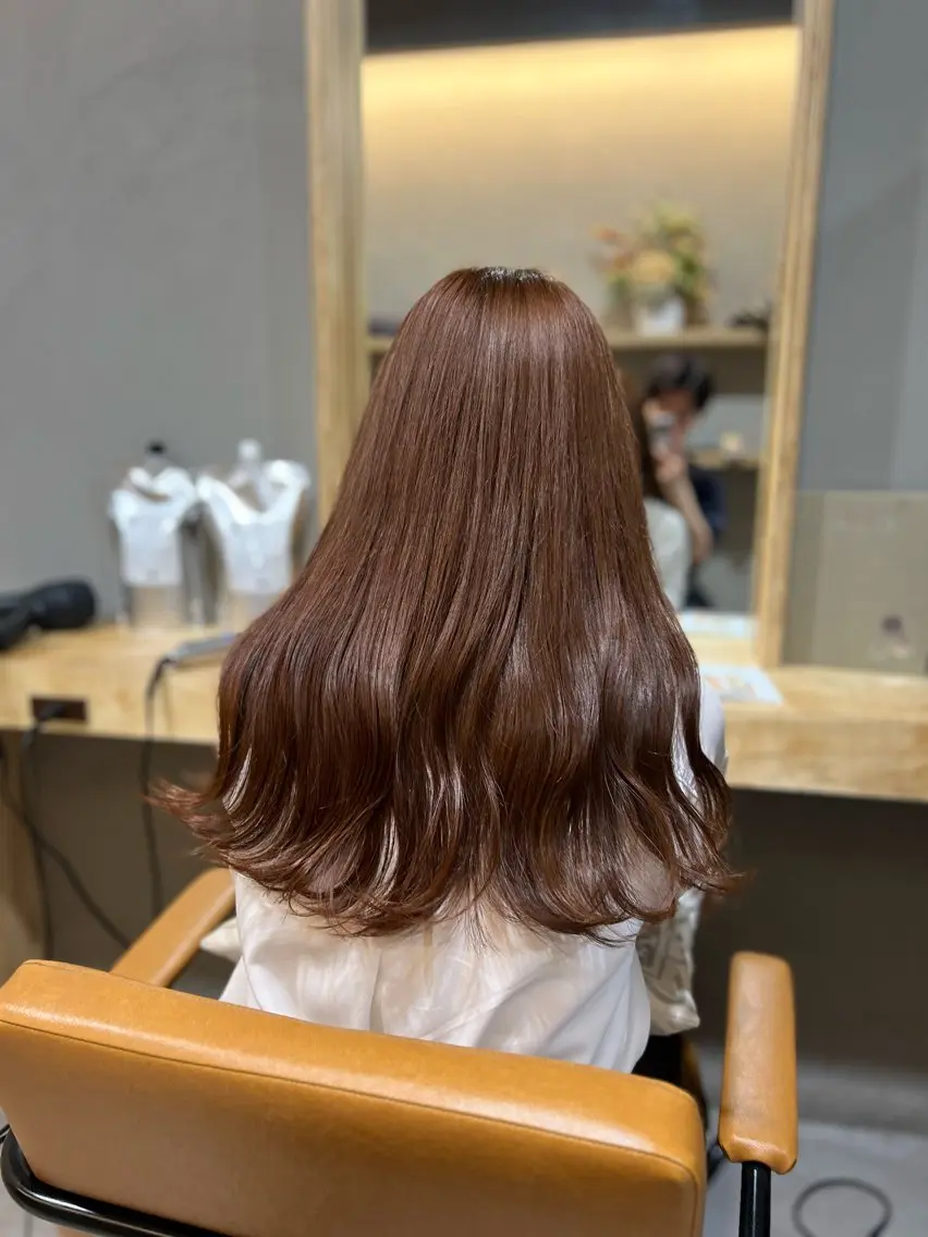 ロング カラー 透明感カラー ヘアカラー 神戸ボブ✂️ ioe三宮/田 伸佳のヘアスタイル