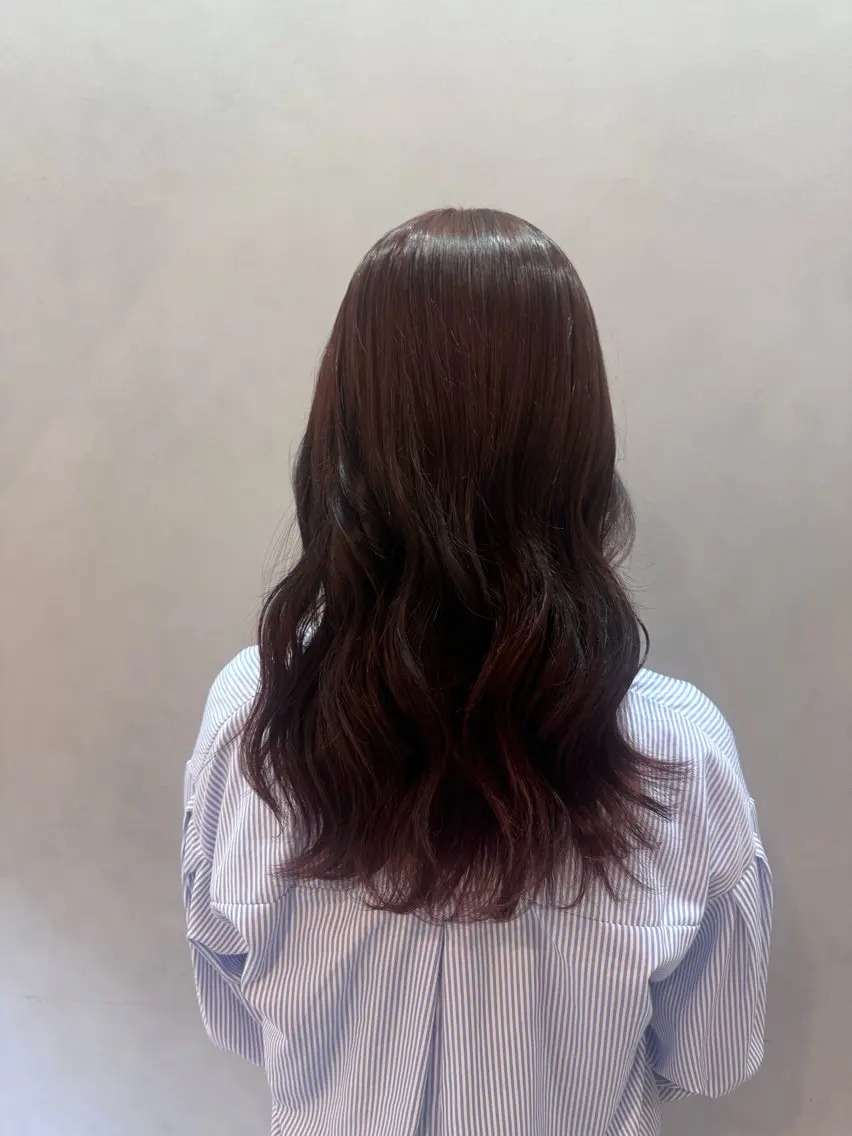 ロング カラー ダブルカラー オレンジ ☁️olelo国立 ☁️Minoriのヘアスタイル