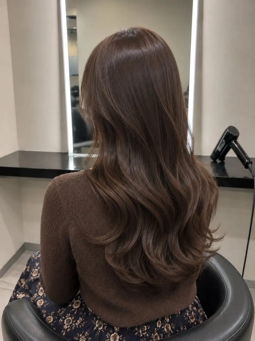 ミディアム カラー ブラウンカラー トリートメント 🌈ウルトワ水素 髪質改善naru🌈のヘアスタイル