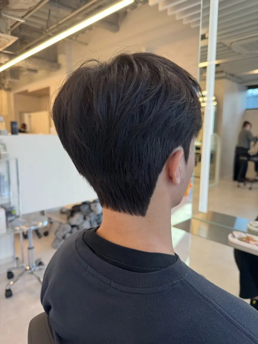 メンズ カット パーマ 韓国式ダウンパーマ 🇰🇷櫻井健のヘアスタイル