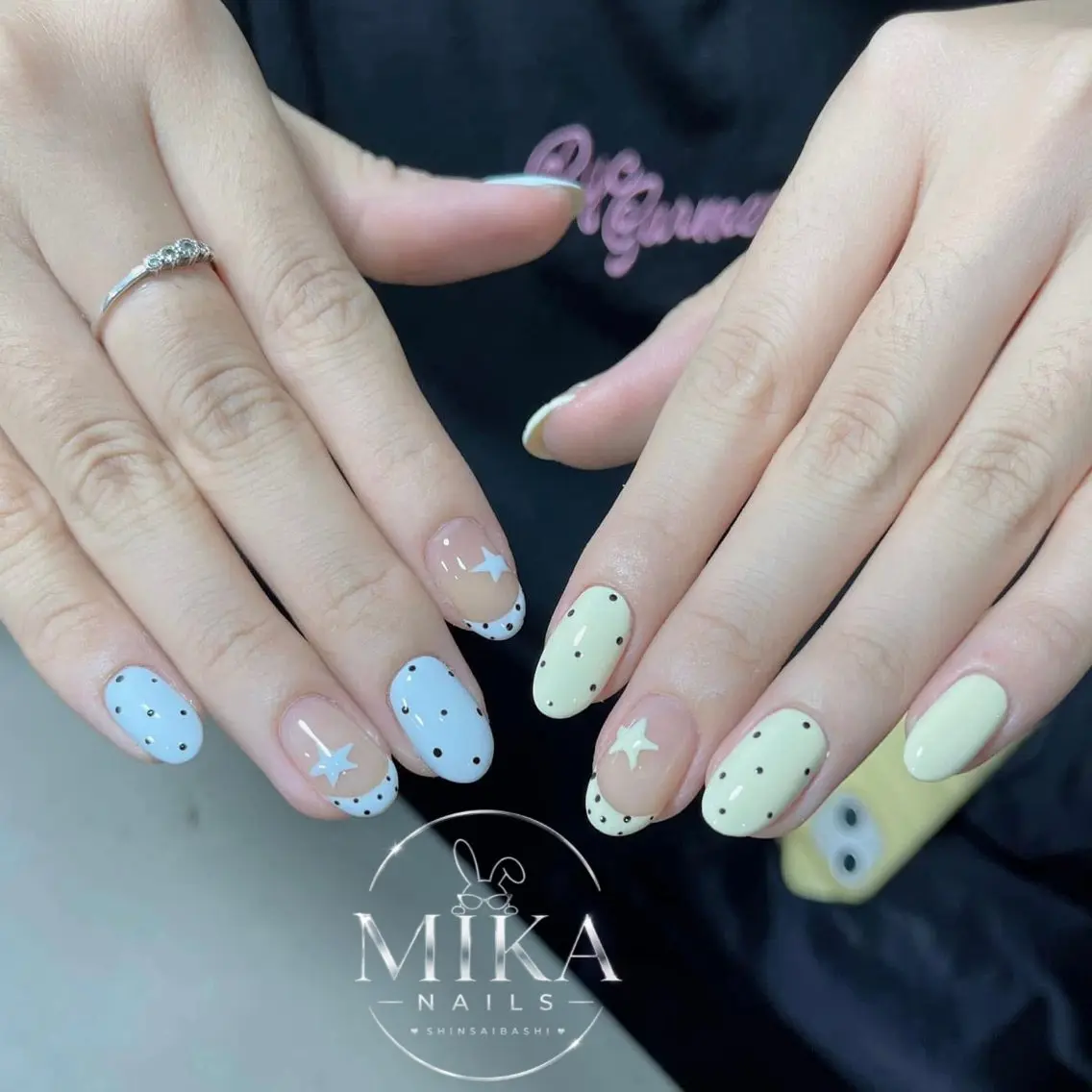 ネイル アートネイル チークネイル ドット フットネイル フレンチネイル ハンドネイル Luna Mikaのネイルデザイン
