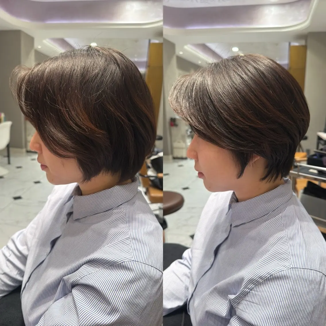 ショート ハンサムショート くびれヘア ショートヘア 松田 響のヘアスタイル