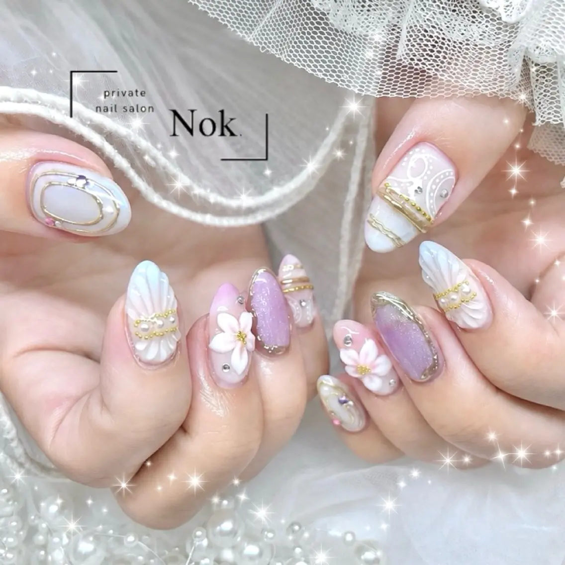ネイル ハンドネイル 池袋痛ネイル Nok. 渡辺のネイルデザイン