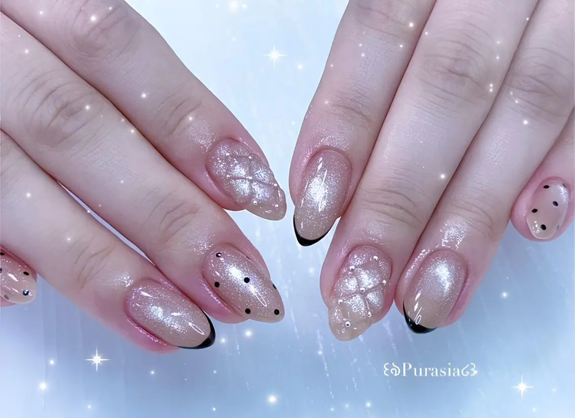 ネイル フラッシュネイル 韓国ネイル マグネットネイル 持ち込み ワンホンネイル 🪞Purasia. nail|肌管理💎のネイルデザイン
