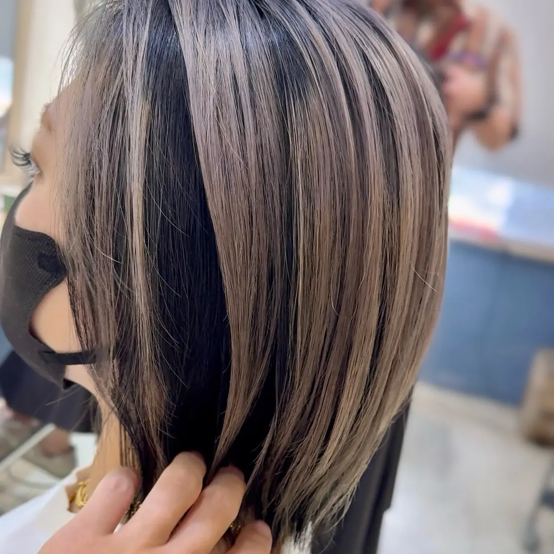 ミディアム 坂 直樹のヘアスタイル