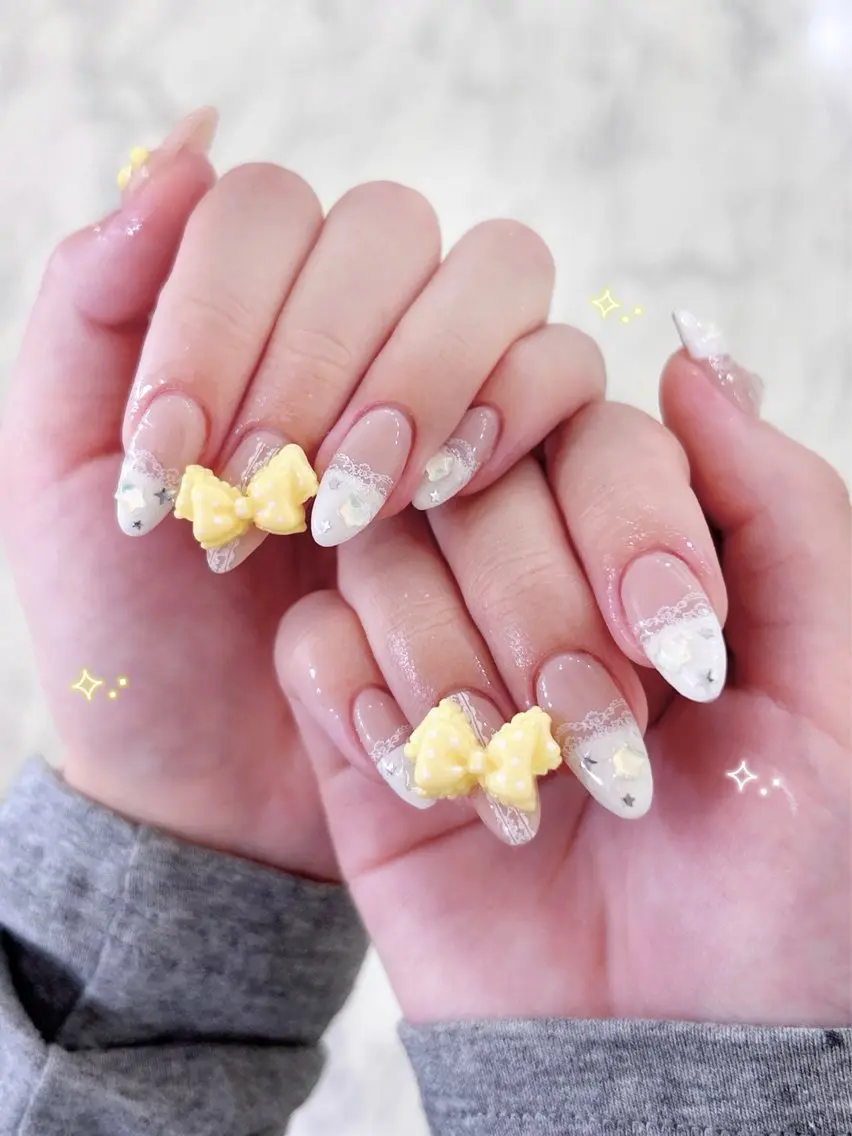 ネイル 長さ出し ハンドネイル ️🫧みつき/ 渋谷/痛ネイル️🫧のネイルデザイン