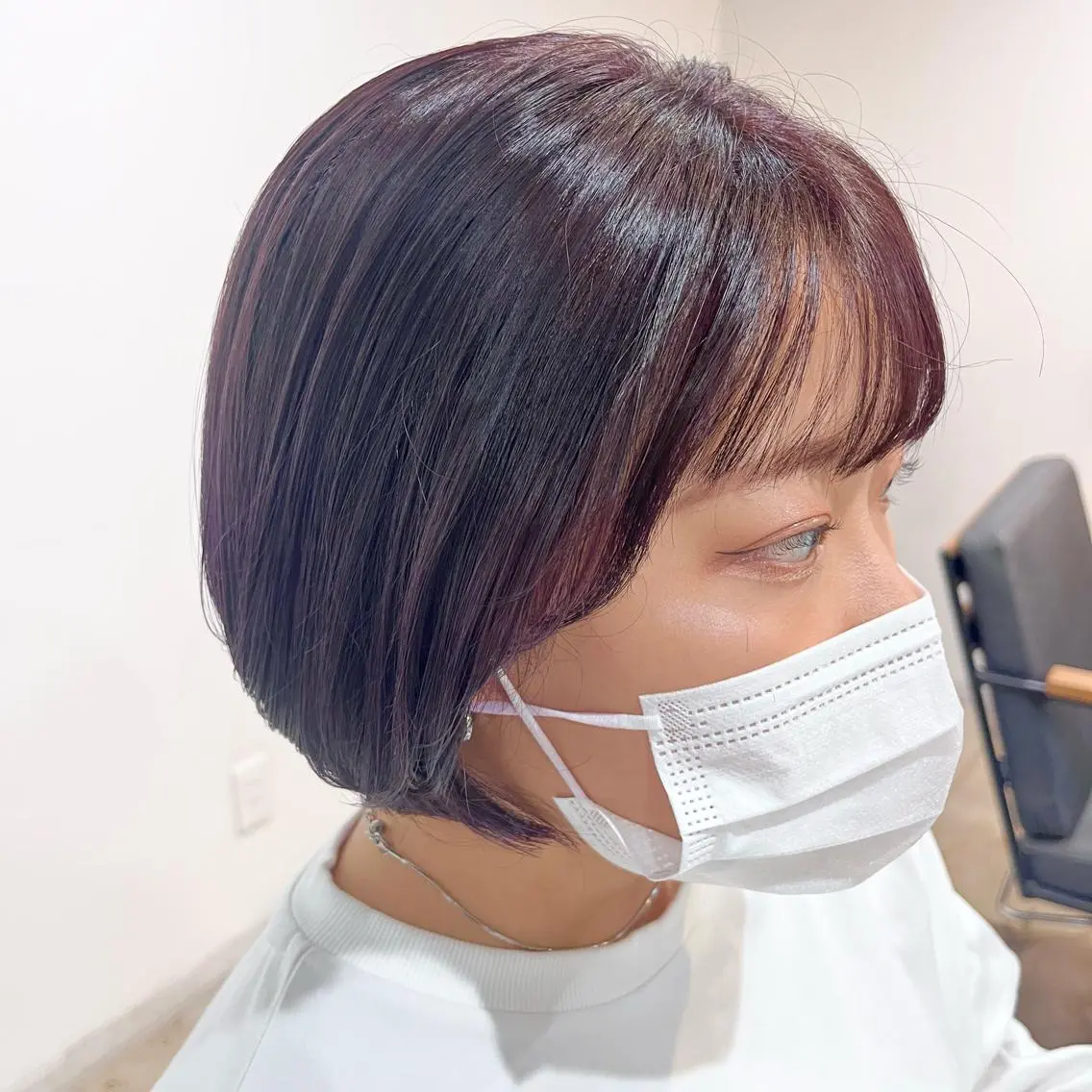 ショート カラー パープルカラー 🌷レイヤーカット/ フルキシオリ🌷のヘアスタイル