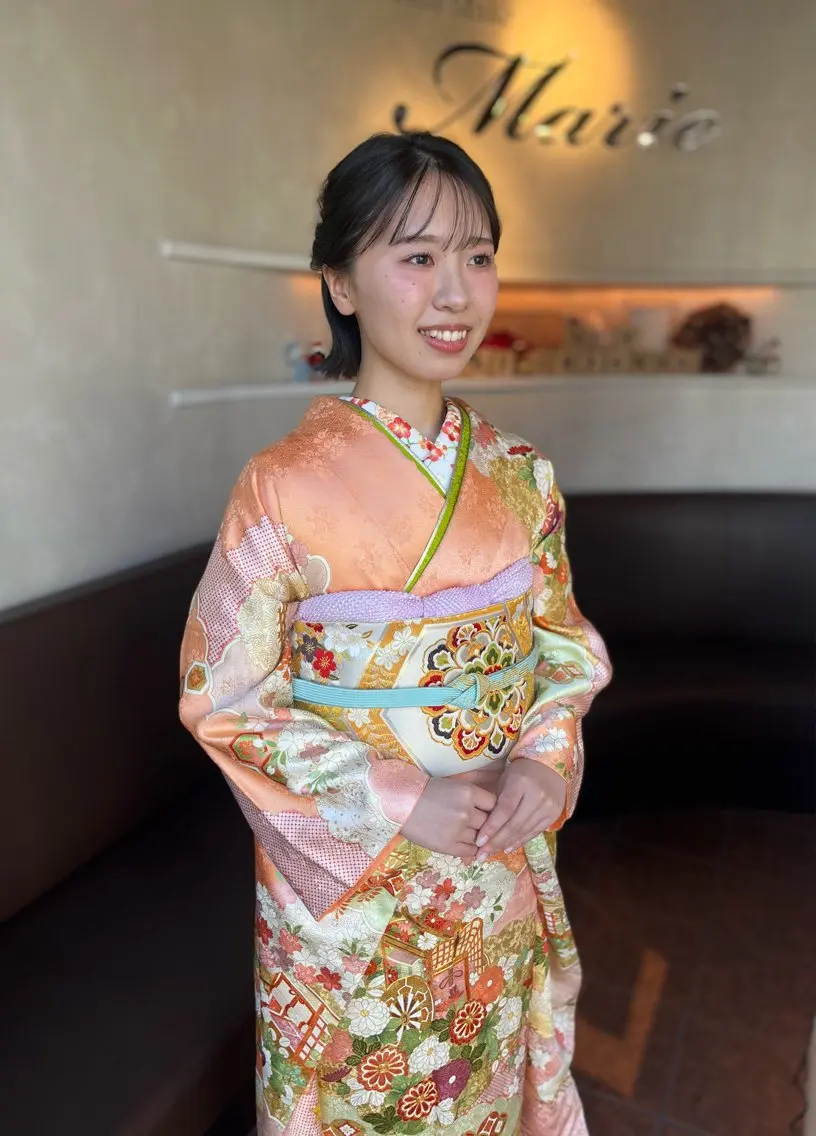 振袖着付けの写真