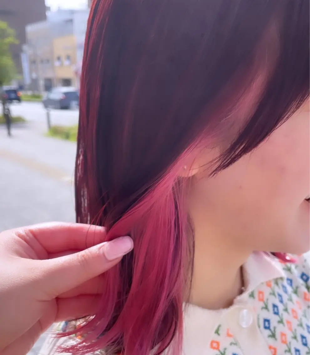 ミディアム カラー ヘアカラー トリートメント 💞暖色カラー 💞risaのヘアスタイル