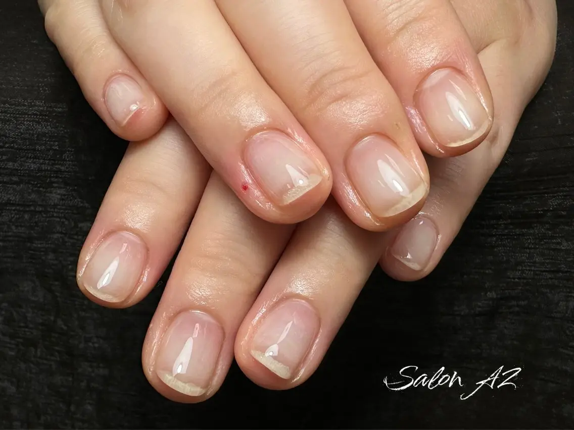 ネイル クリアネイル ジェルネイル オフィスネイル ハンドネイル salon AZのネイルデザイン