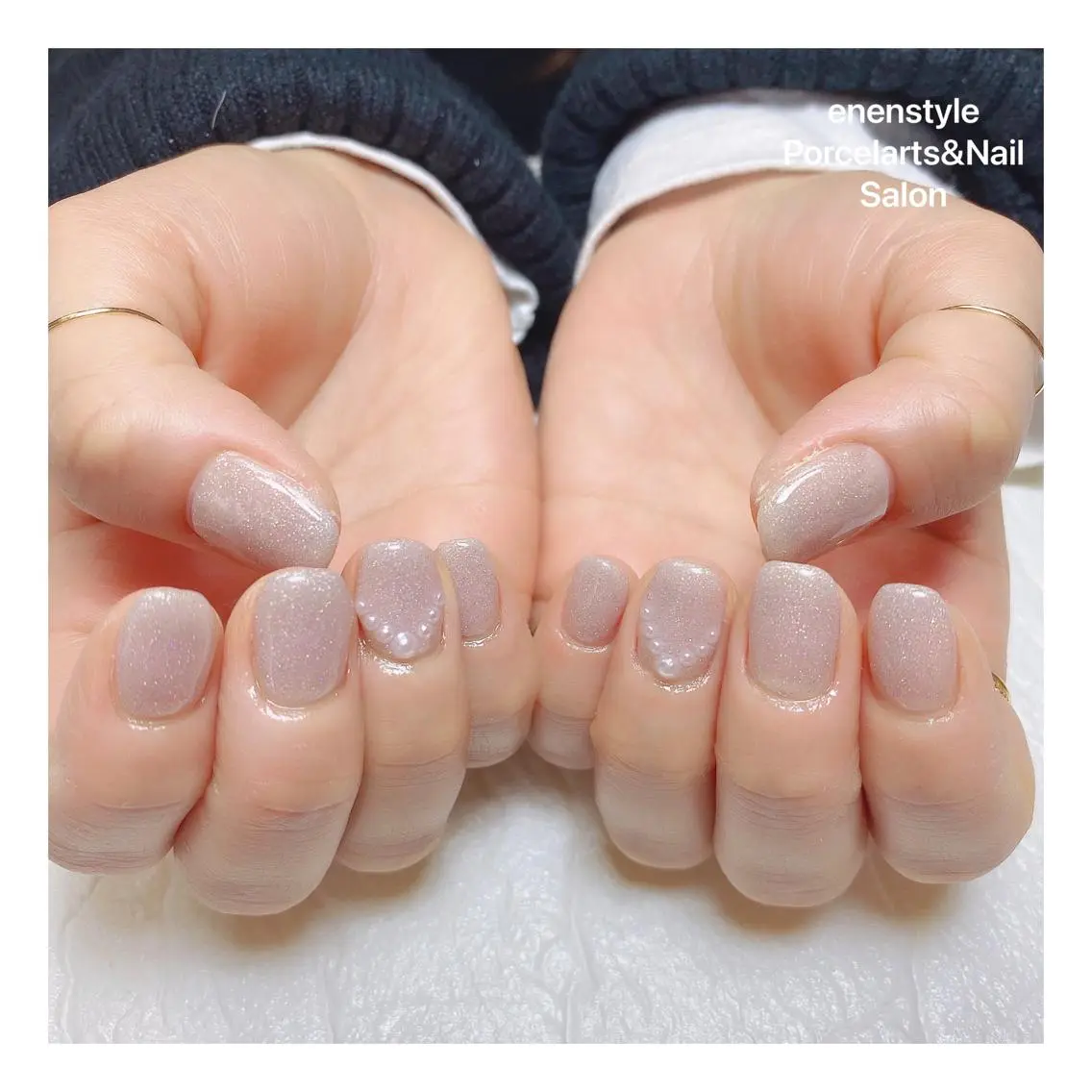 ミディアム ネイル 🐾enen style 🐾のネイルデザイン