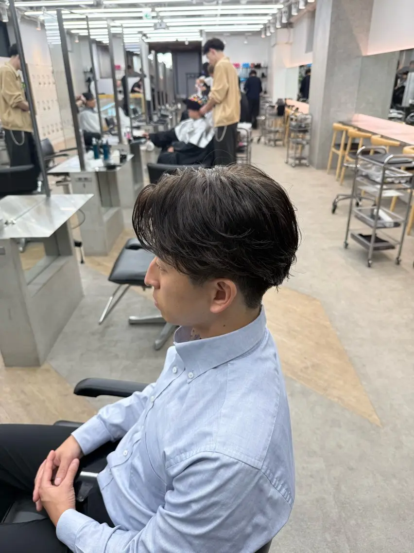 ショート カラー パーマ メンズ キッズ メンズパーマ ニュアンスパーマ 栄💗スパイキー⚡️ |パーマ|haruのヘアスタイル