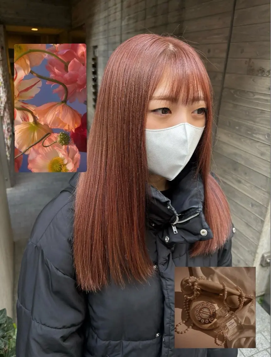 セミロング カット ヘアカラー 【美ボブ.艶カラー. 梅田茶屋町】midoのヘアスタイル