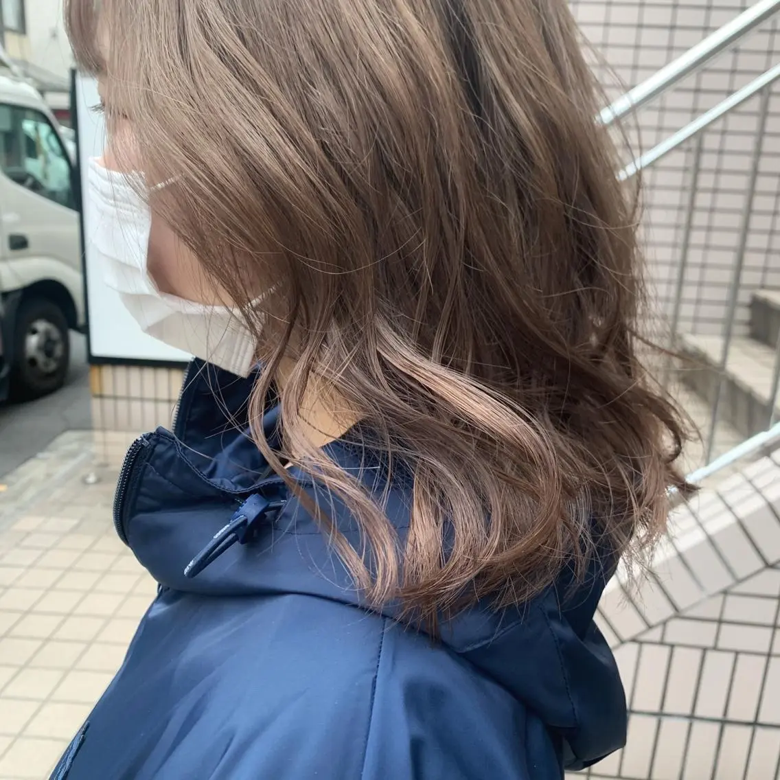 ミディアム カラー ヘアアレンジ 🍒暖色✖️レイヤー /Haruna🍒のヘアスタイル