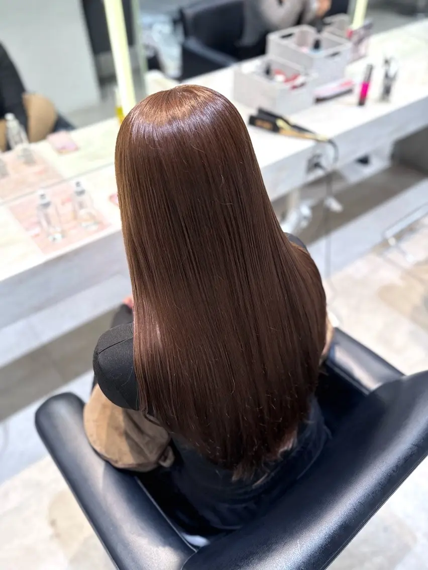 ロング カラー カット ヘアカラー トリートメント 艶カラー/縮毛矯正/ アレンジ/akaneのヘアスタイル
