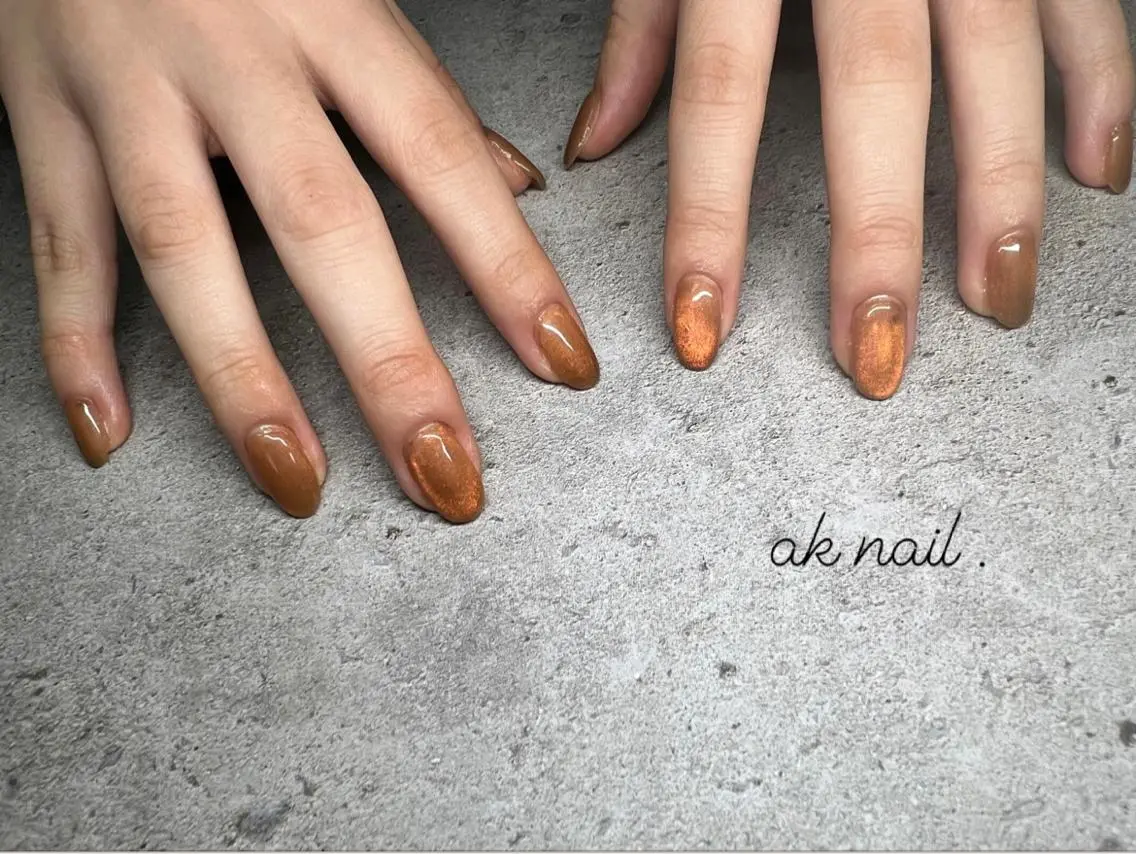 ネイル マグネットネイル ハンドネイル ak nail .のネイルデザイン