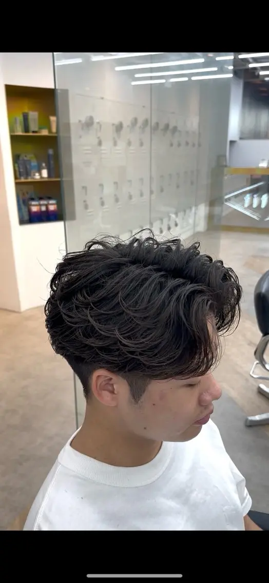 パーマ メンズ カット パーマ カット🔥パーマ特化 fifthりょう🔥のヘアスタイル