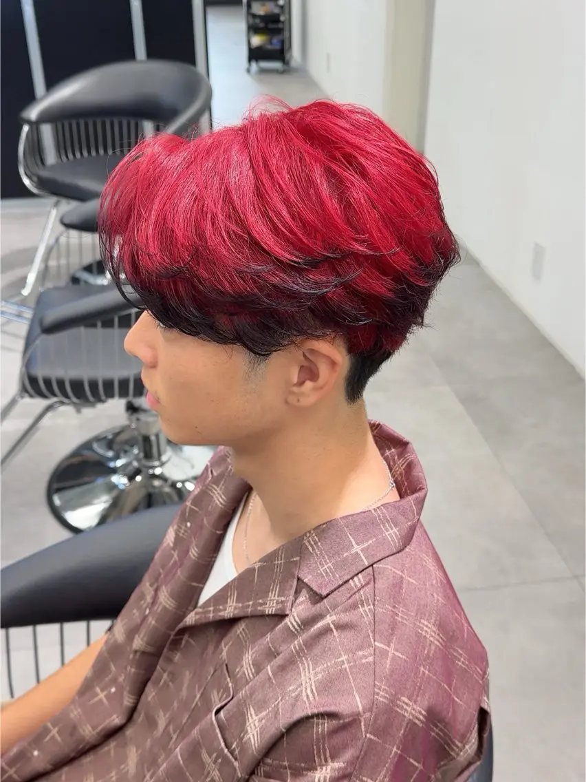 ショート カラー メンズ カット ヘアカラー メンズ専門店 店長 小柳 裕夢のヘアスタイル