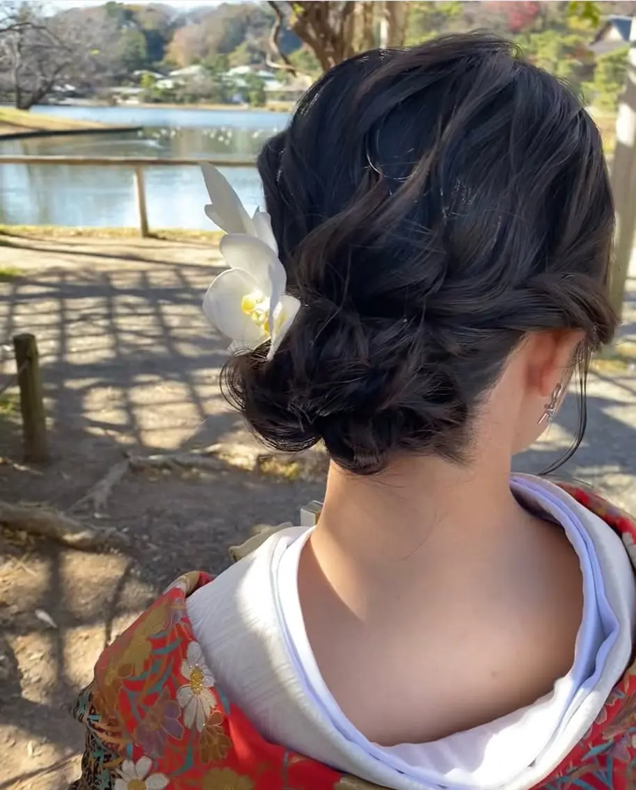 セミロング ヘアセット 🩰六本木 ヘアセット🌙あやののヘアスタイル