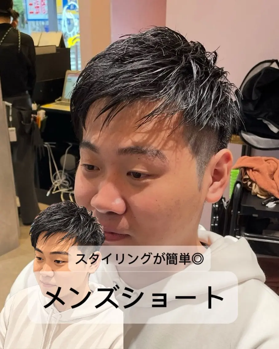 ショート メンズ カット 【水素カラー/メンズ 】Lee布施/純平のヘアスタイル