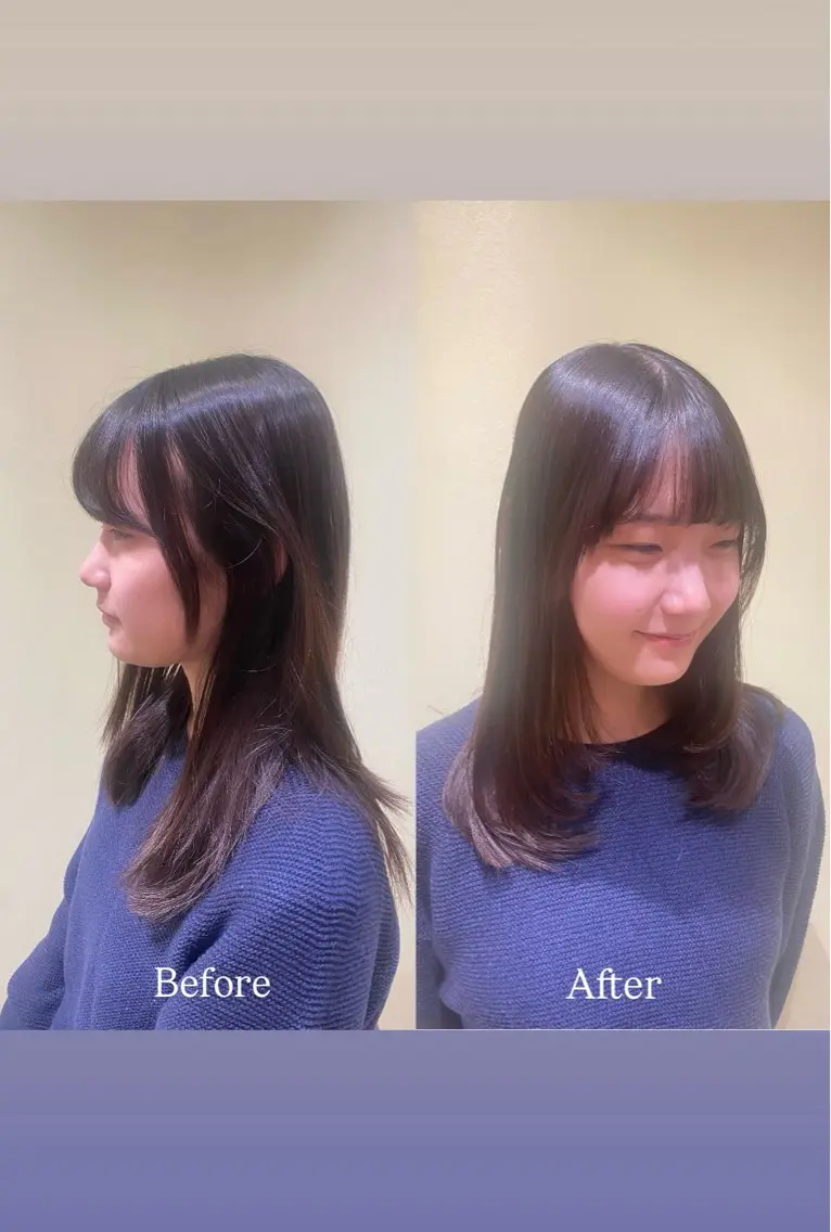 セミロング カットモデル募集💎 YURA🌷🫧のヘアスタイル