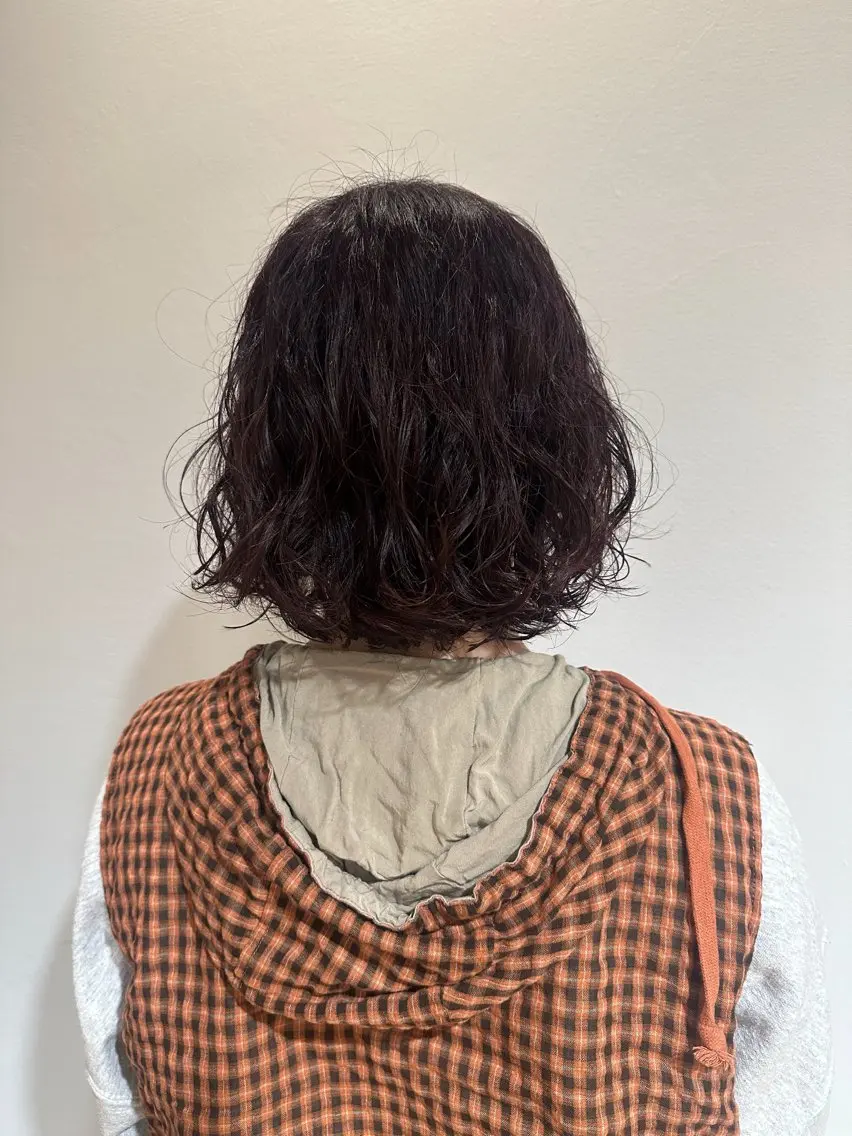 ミディアム パーマ パーマ 塩澤 榛奈のヘアスタイル