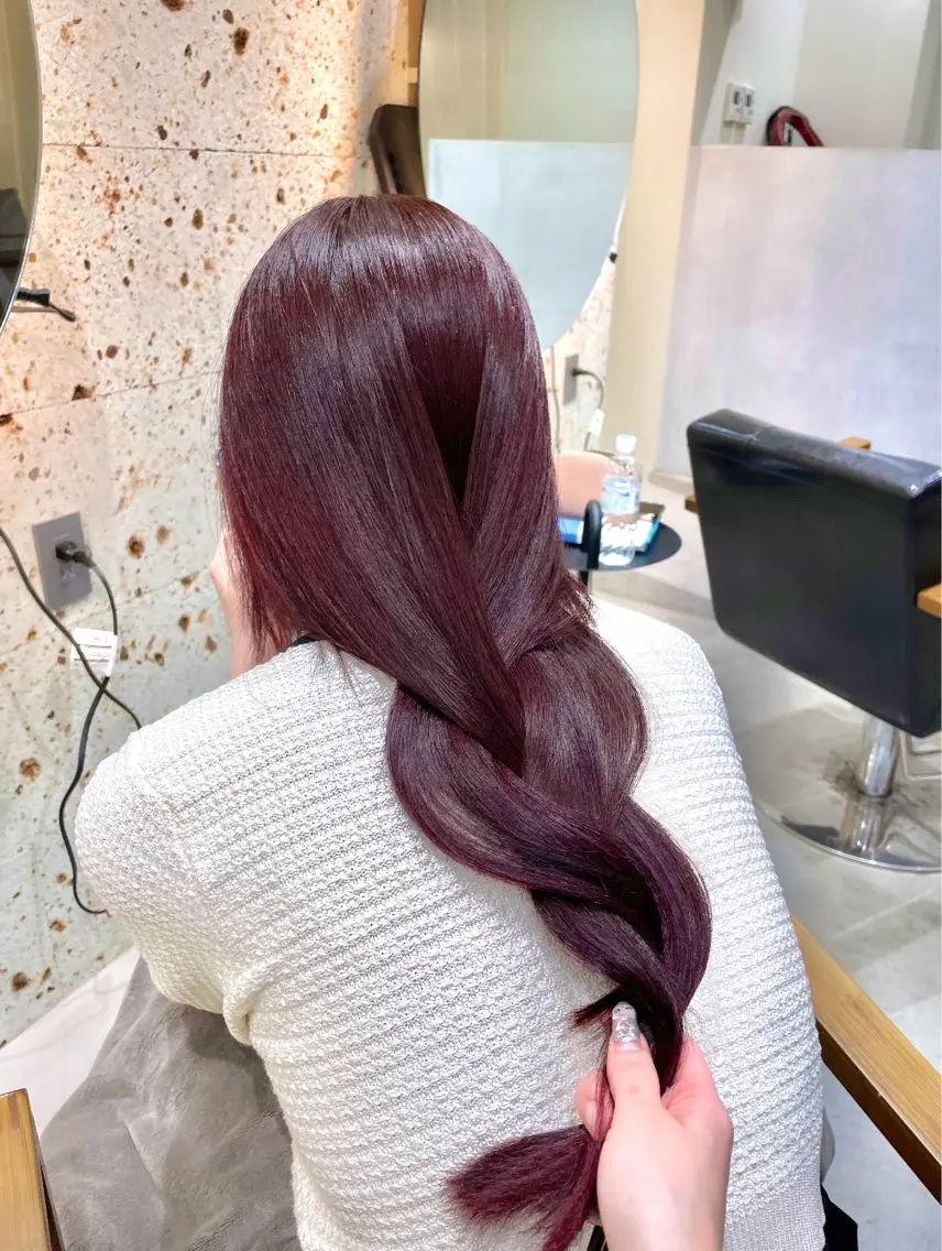 ロング カラー tim hinaのヘアスタイル