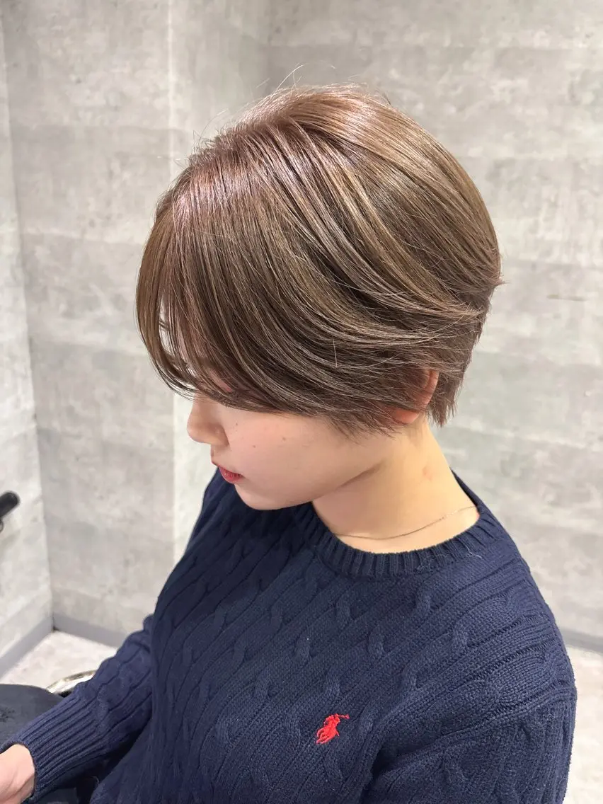 ショート カラー ヘアカラー 青木 奏楽のヘアスタイル