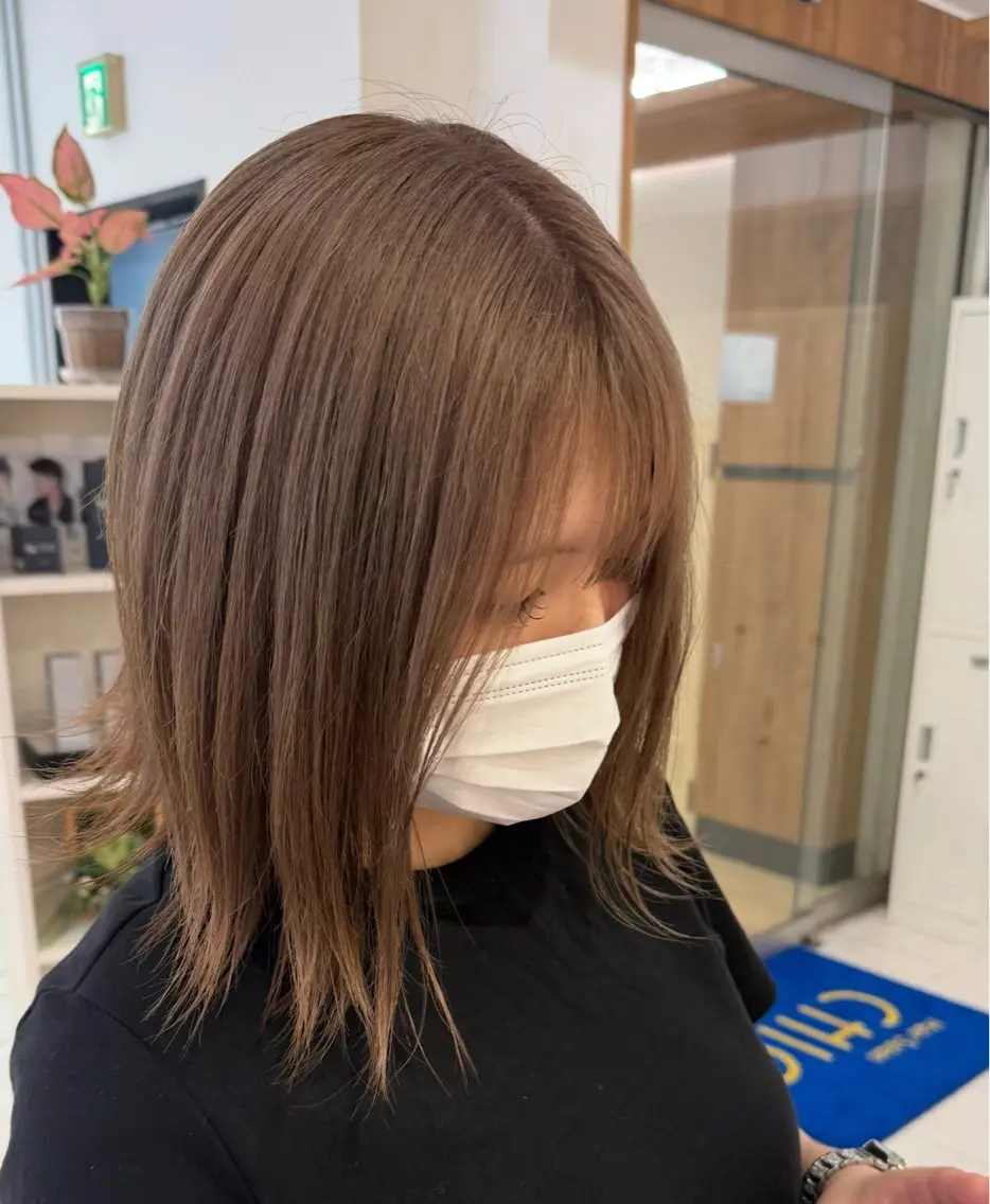 カラー ブラウンカラー ピンクカラー ヘアカラー 椎野 くるみのヘアスタイル