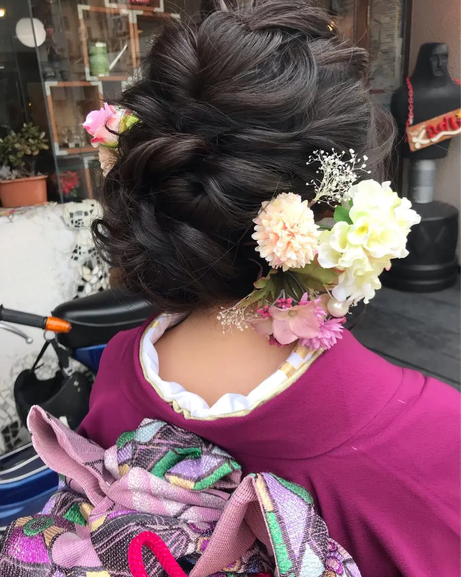 🎂💐𝒉𝒂𝒊𝒓 𝒔𝒆𝒕 + 振袖or袴💐🎂の写真