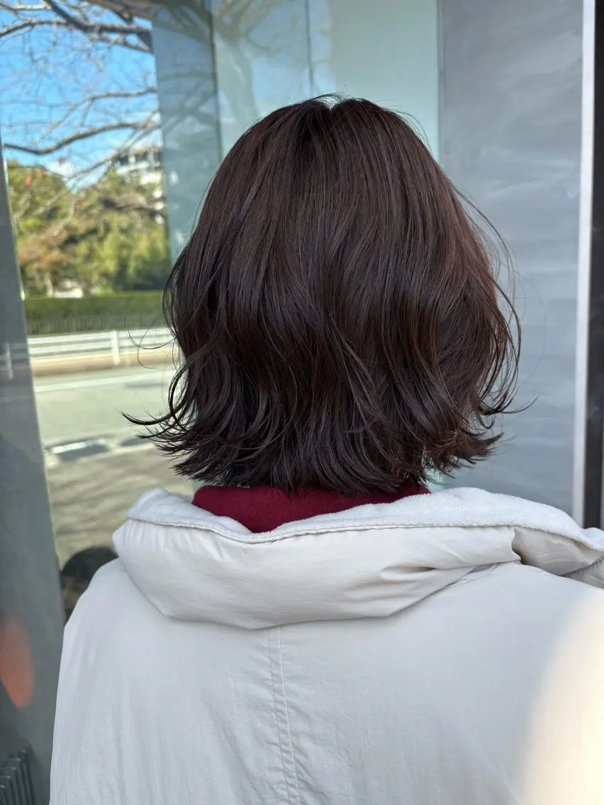 ミディアム カラー 井手 素子のヘアスタイル